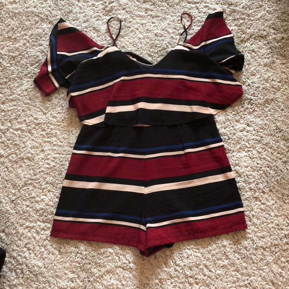 striped romper